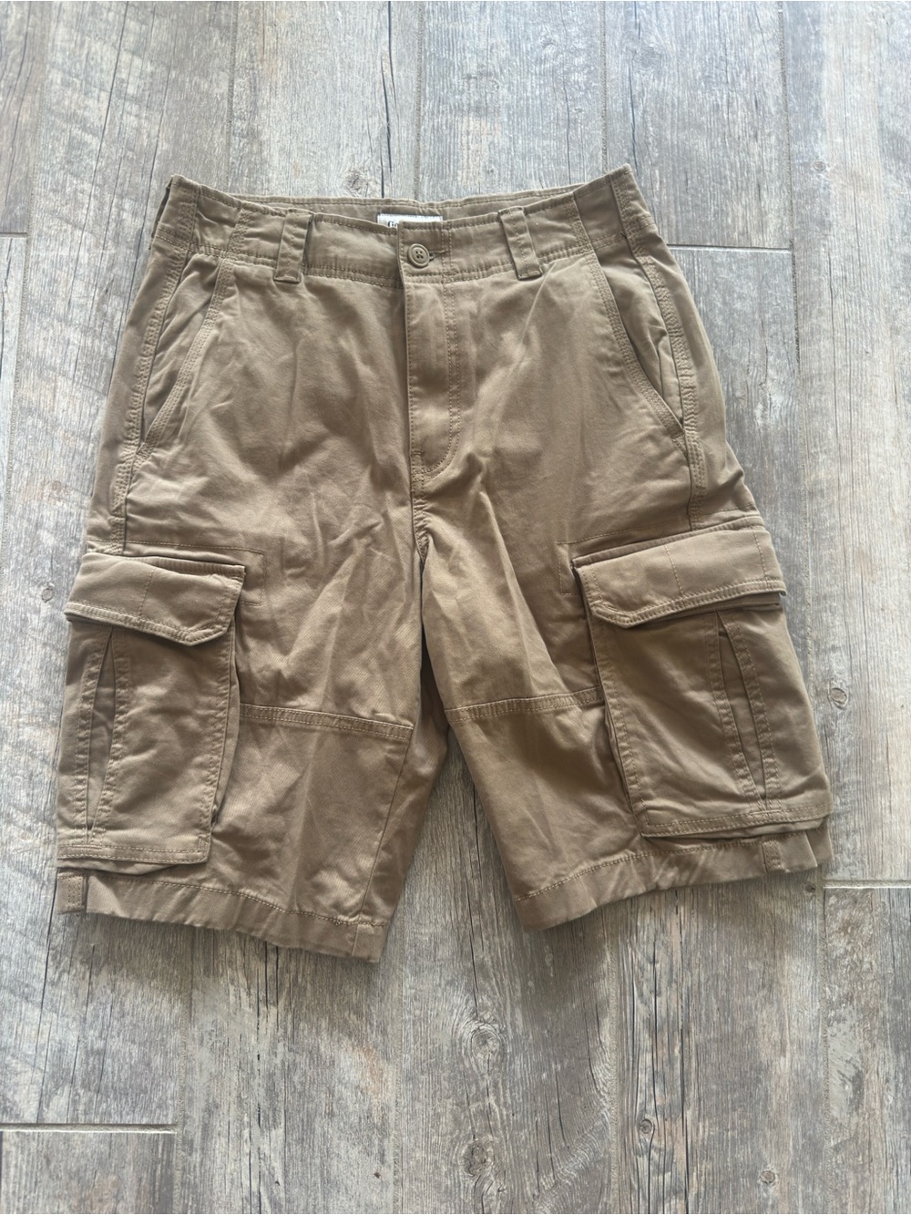 Goodfellow & Co Tan Cargo Shorts with Flap Pockets